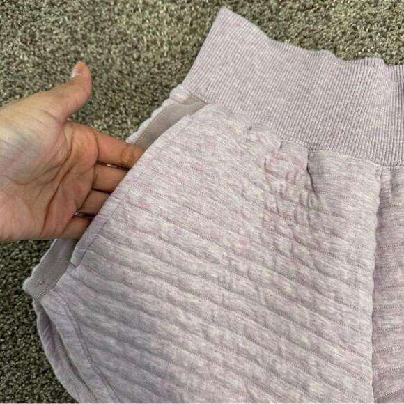 EVERLANE The Organic Cotton Quilted Short XS Heathered Orchid - Picture 10 of 14